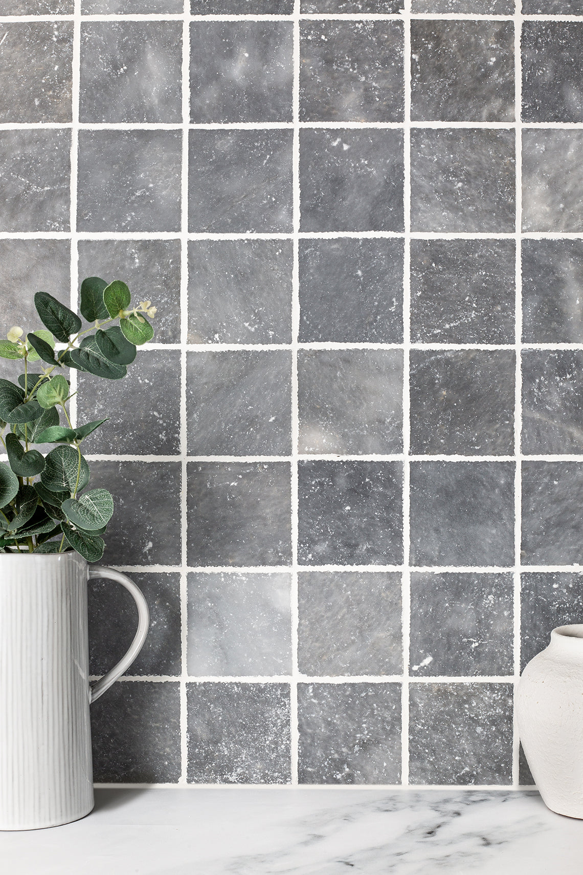 Parisian Grey Tumbled Marble Tiles