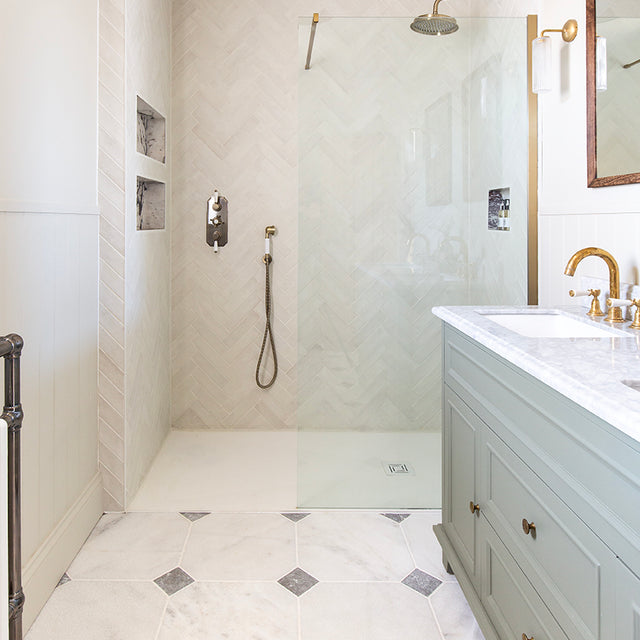 Parisian Manoir Cabochon Marble Tiles