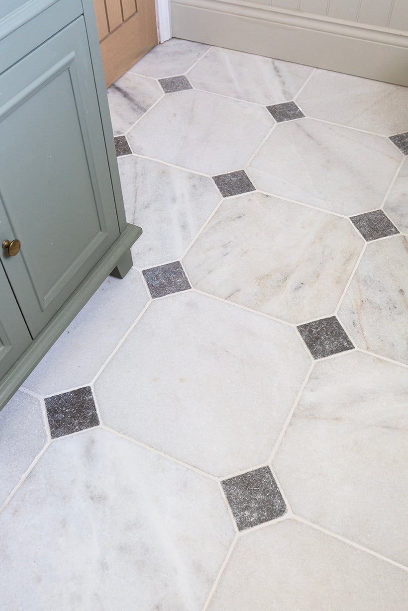 Parisian Manoir Cabochon Marble Tiles