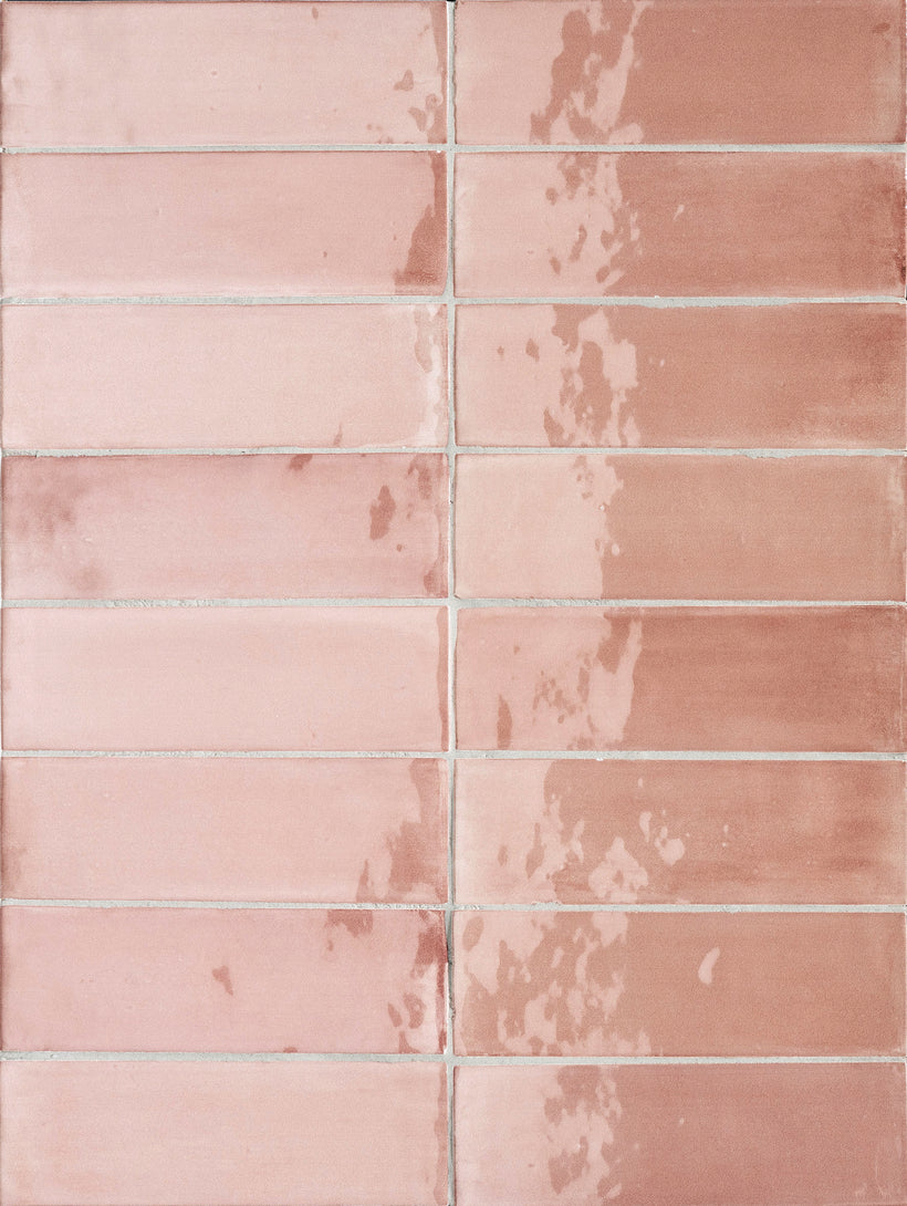 Job Lot 3.344m2 - Pastello Peony Gloss Metro Tiles