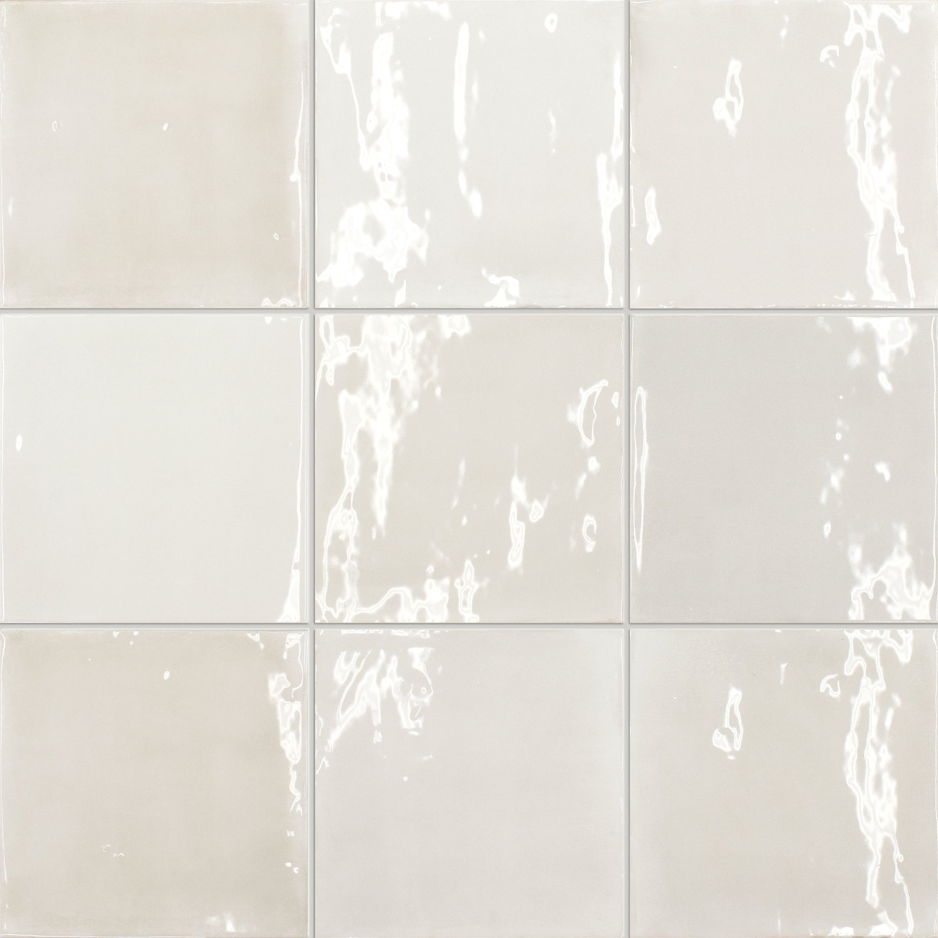 Pastello Seashell Gloss Square Tiles | Quorn Stone