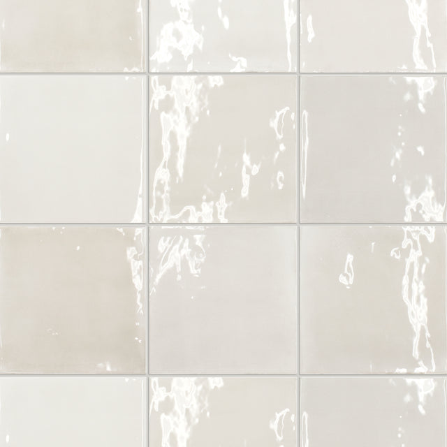 Pastello Seashell Gloss Square Tiles