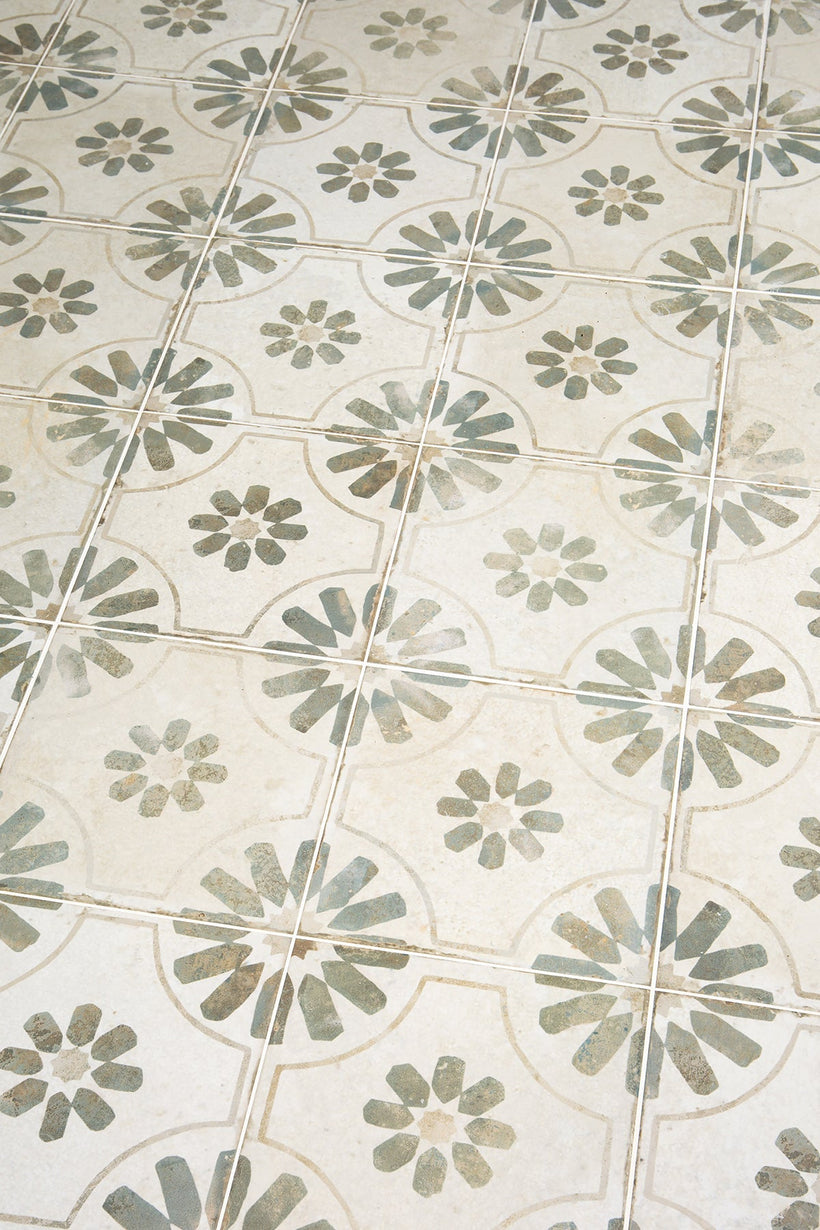 Penrose Sage Patterned Ceramic Tiles