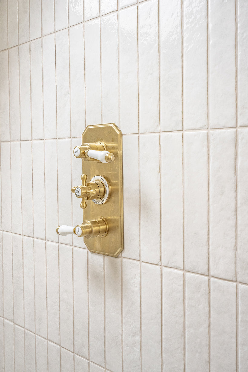 Pigment Enamel White Metro Tiles