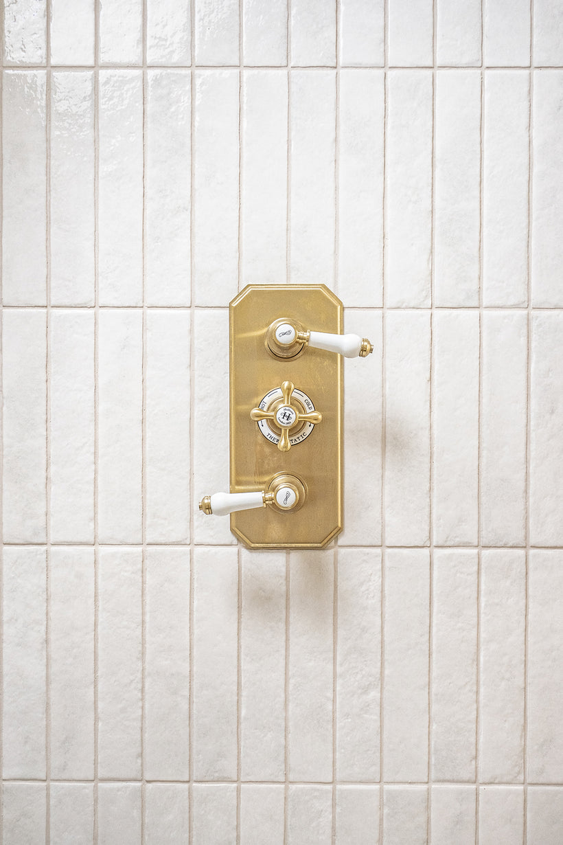 Pigment Enamel White Metro Tiles