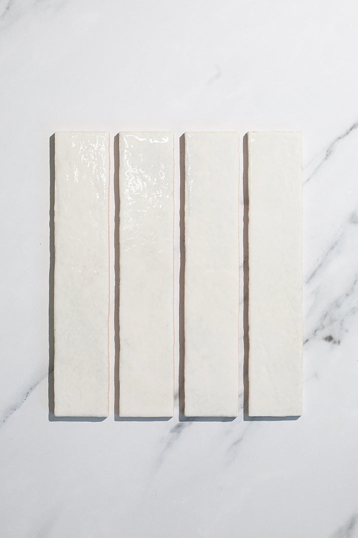 Pigment Enamel White Metro Tiles