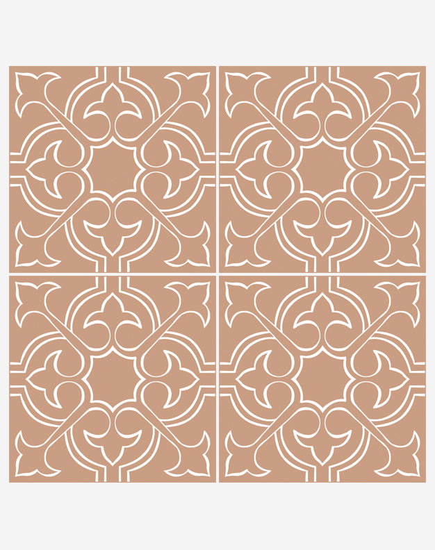 Porto Pastel Orange Decorative Porcelain Tiles