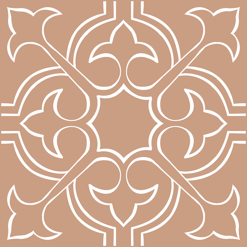 Porto Pastel Orange Decorative Porcelain Tiles