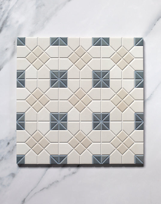 Regent Blue Decorative Patterned Tiles | Decorative | Quorn Stone