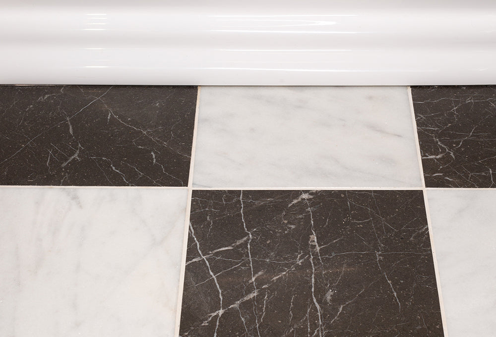 Riviera White Honed Marble Tiles