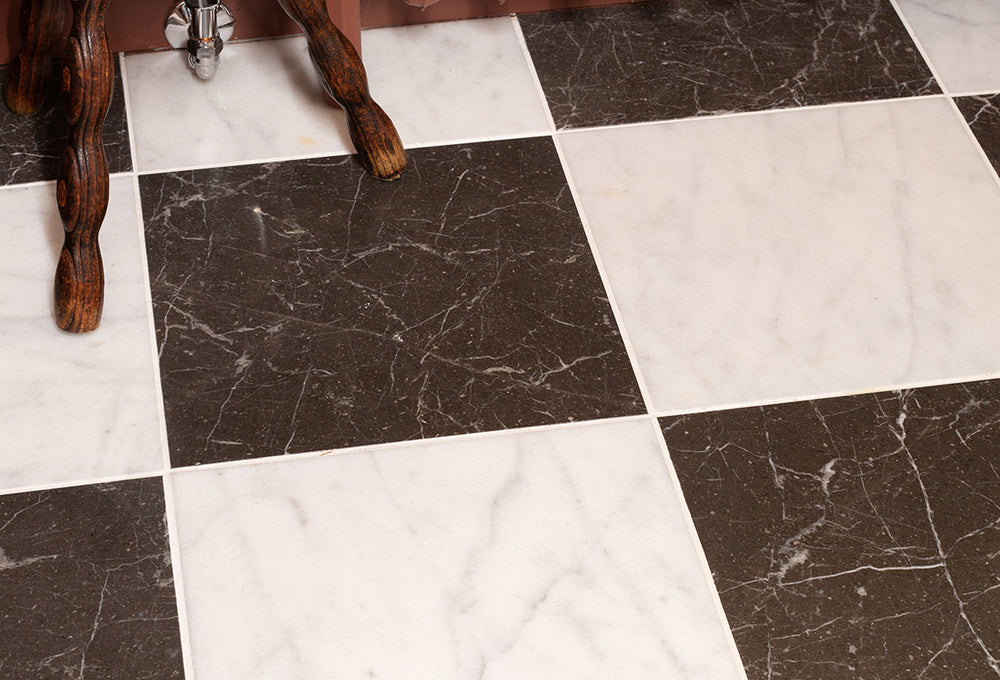 Riviera White Honed Marble Tiles