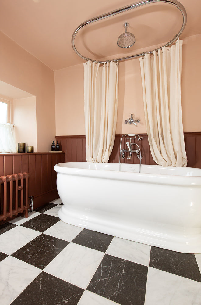 Riviera White Honed Marble Tiles