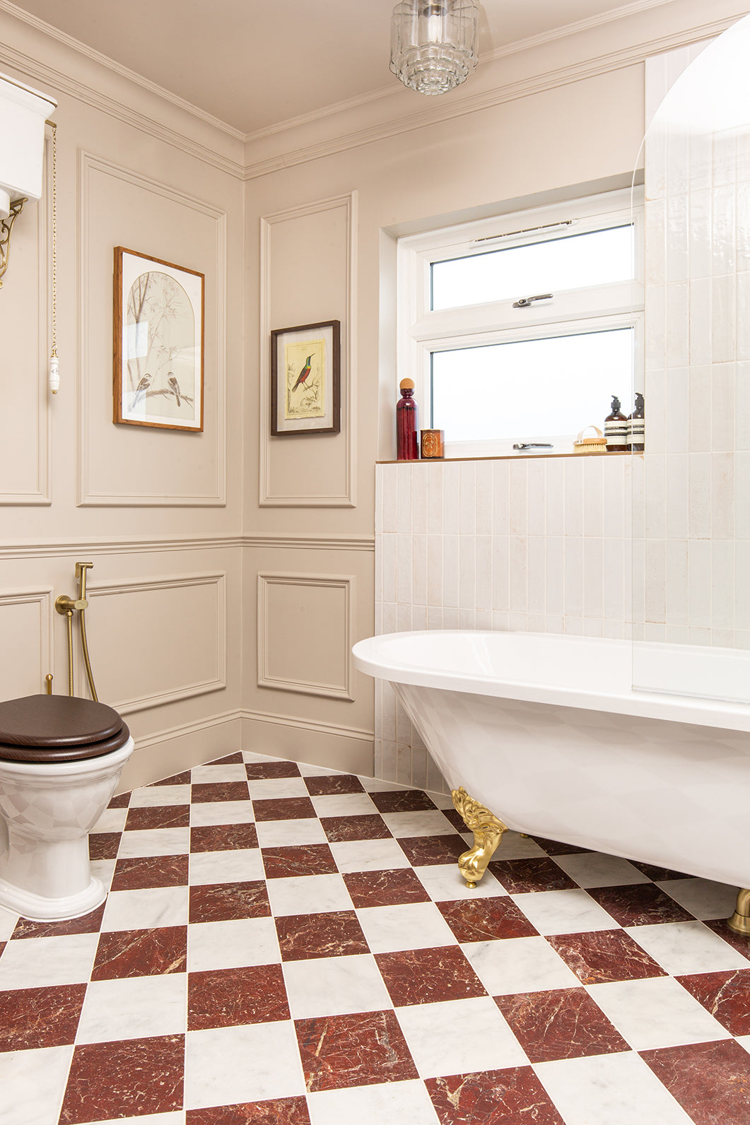 Riviera Burgundy Honed Marble Tiles