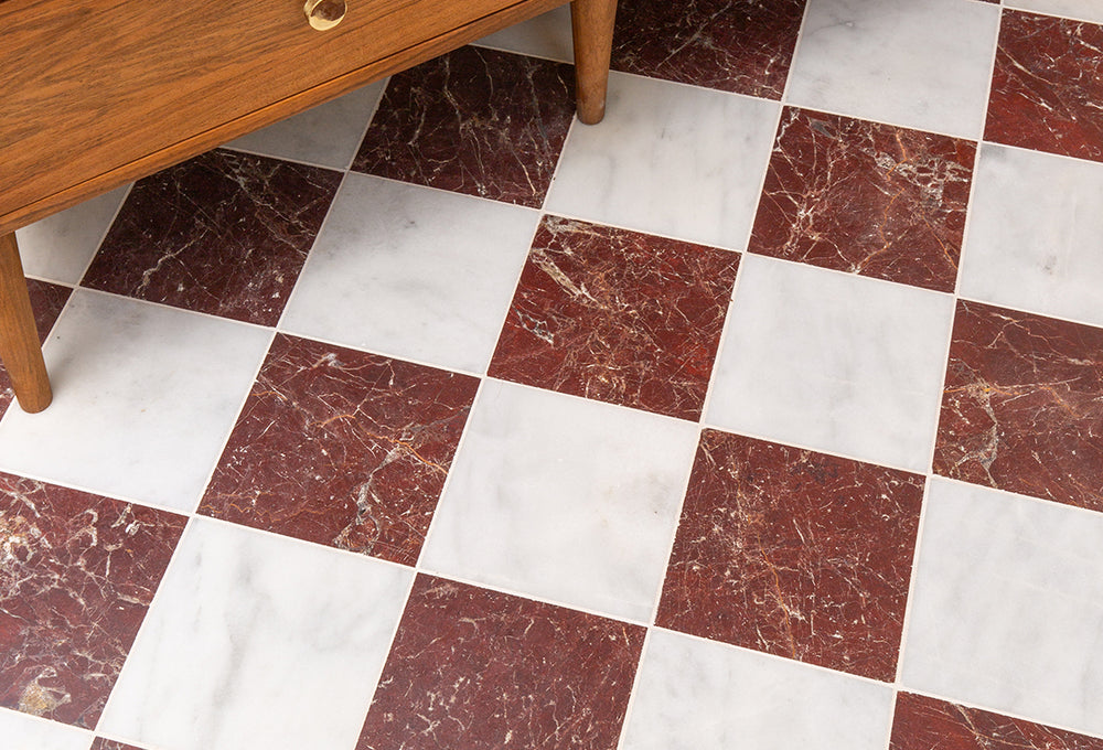 Riviera White Honed Marble Tiles