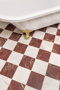 Riviera Burgundy Honed Marble Tiles