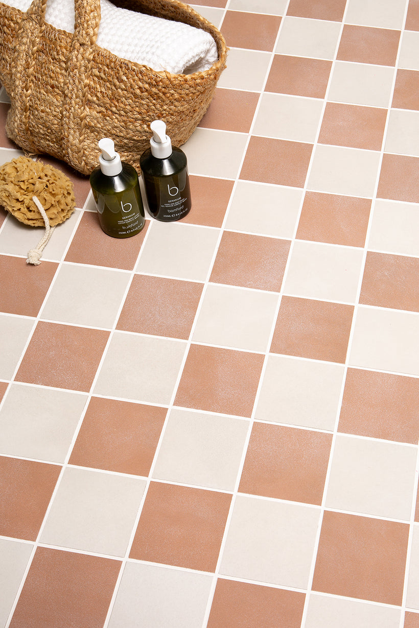 Rosamund White & Clay Victorian Chequerboard