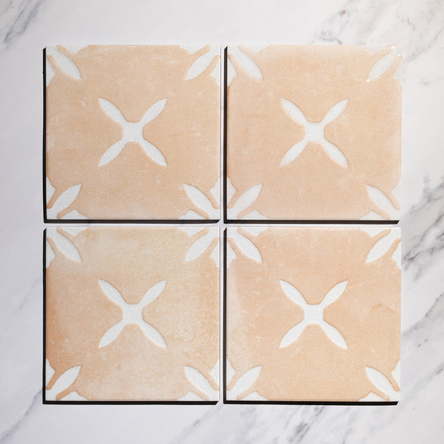 Salamanca Sand Decor Square Terracotta Effect Tiles