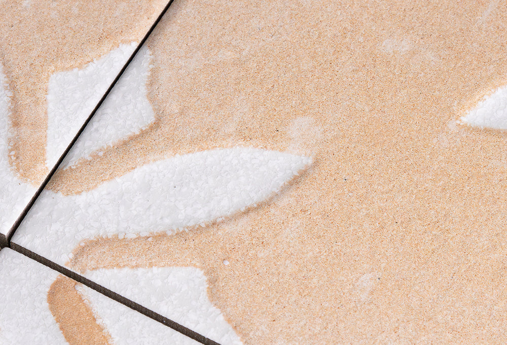 Salamanca Sand Decor Square Terracotta Effect Tiles