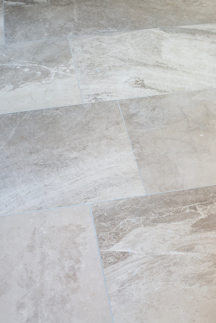 Silver Cloud Softly Worn Limestone Tiles