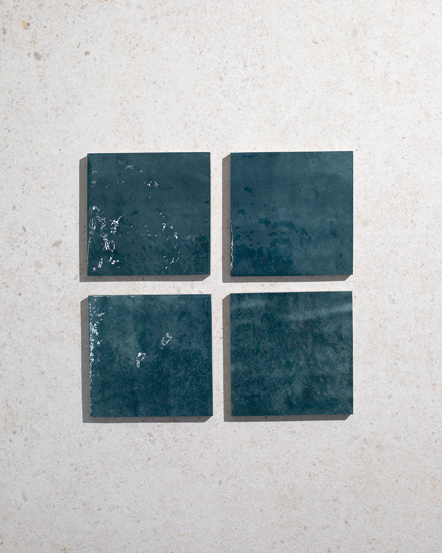 Tangier Navy Blue Gloss Decorative Tiles