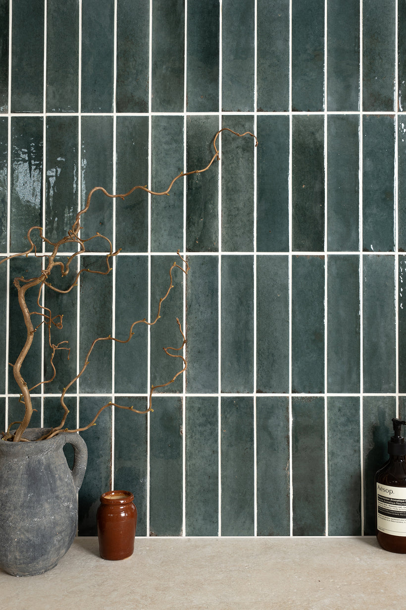 Tanza Blue Gloss Metro Tiles