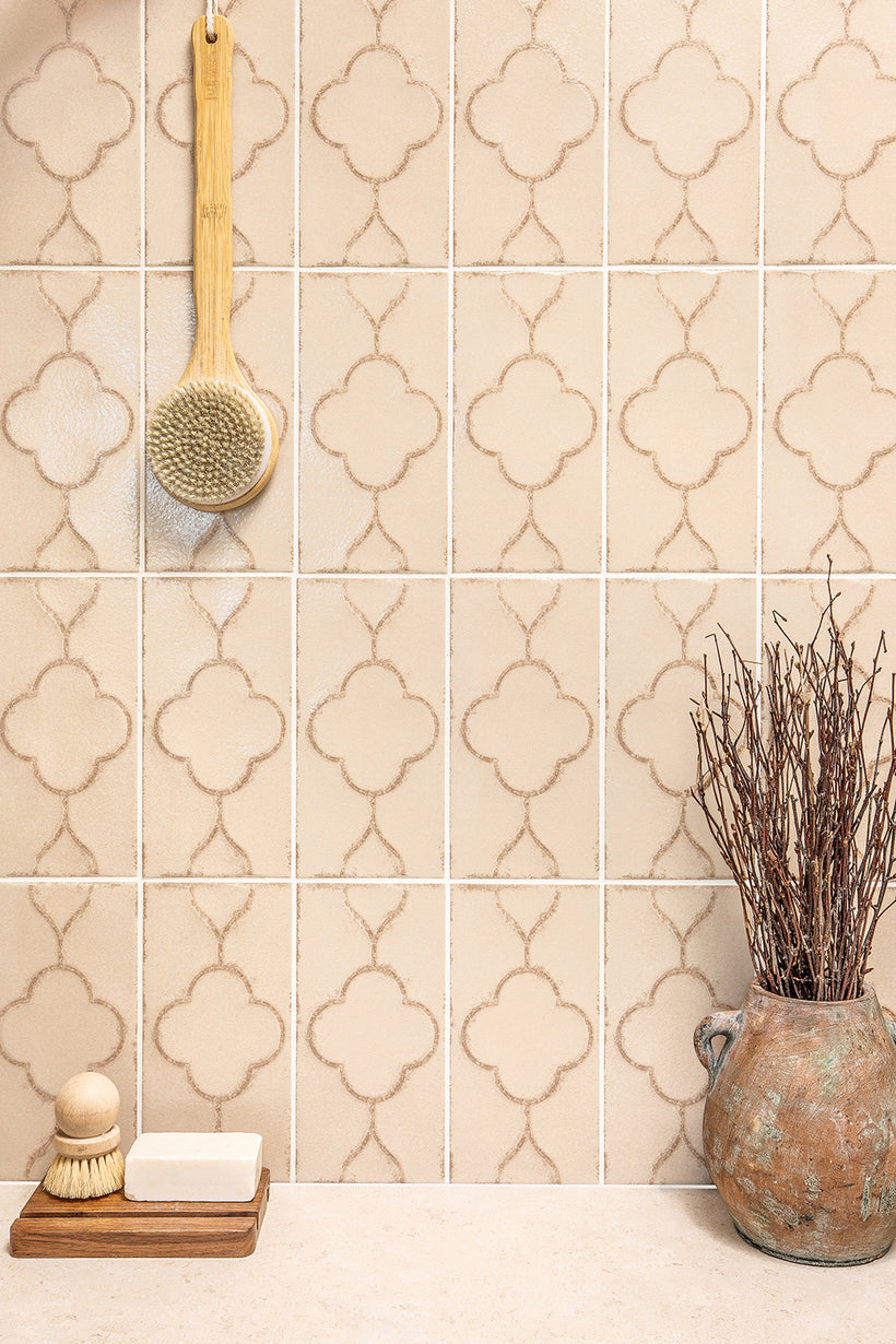 Trixie Clover Blush Decorative Porcelain Tiles