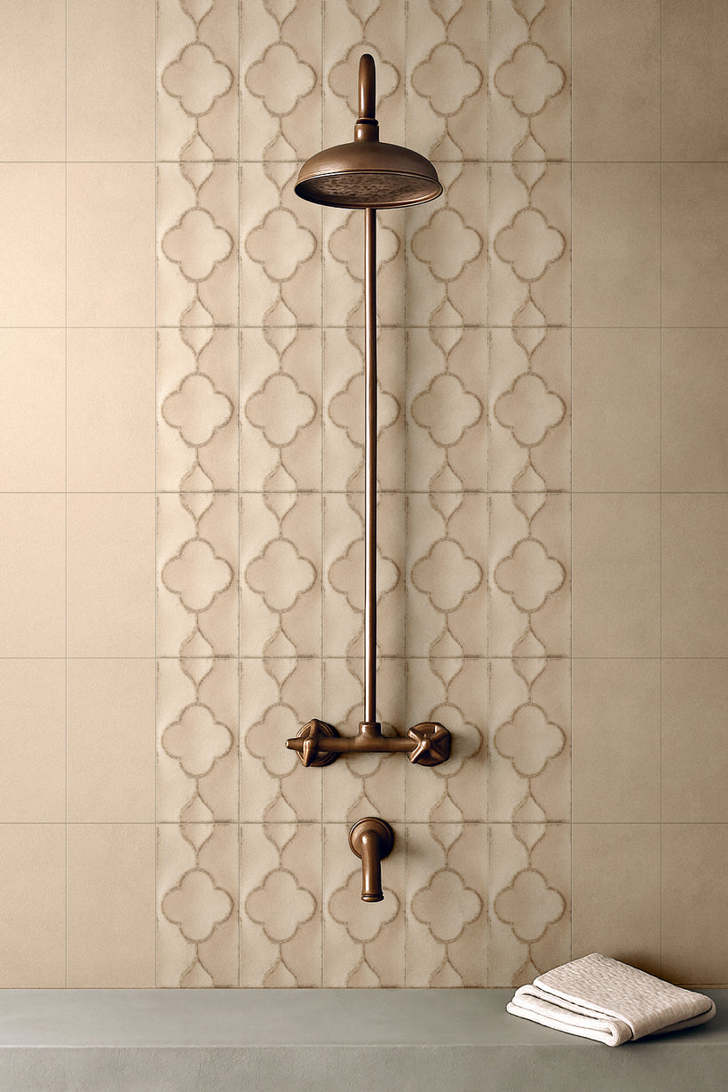 Trixie Clover Blush Decorative Porcelain Tiles