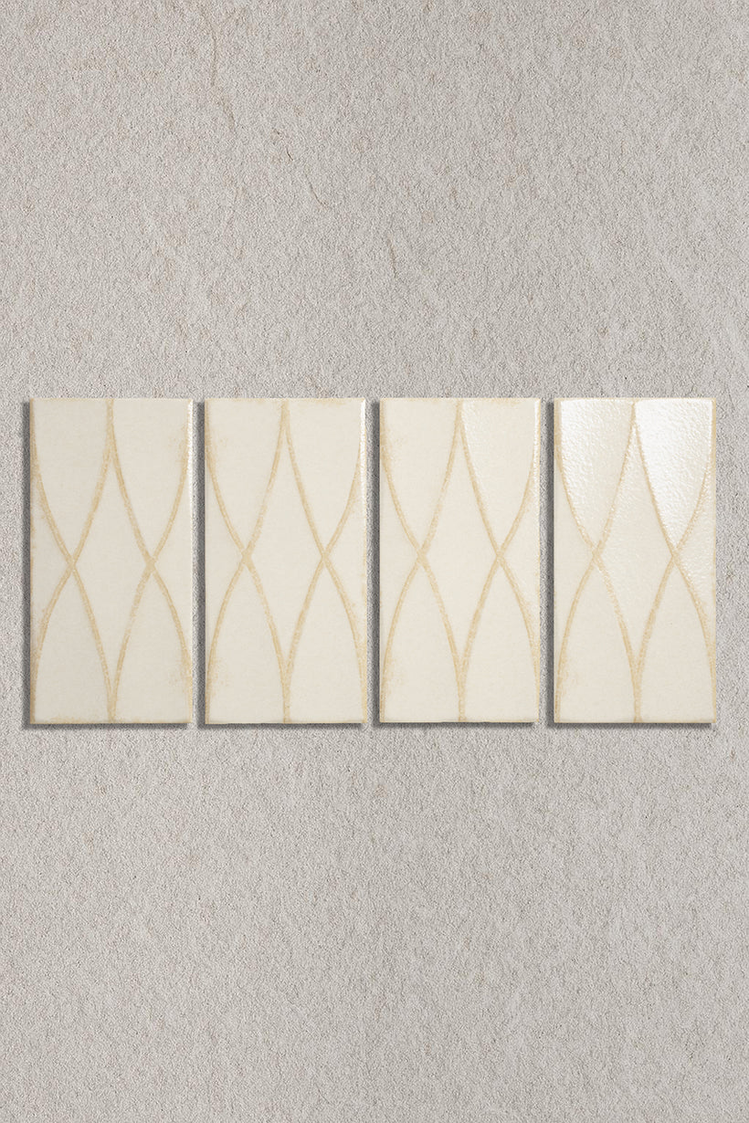 Trixie Weave Vanilla Decorative Porcelain Tiles