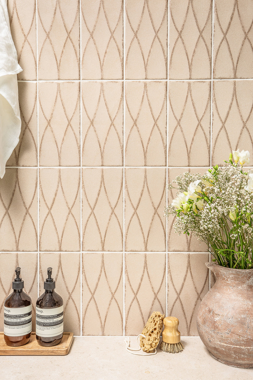 Trixie Weave Blush Decorative Porcelain Tile