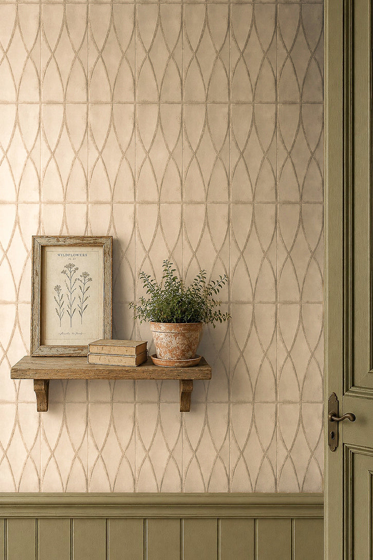 Trixie Weave Blush Decorative Porcelain Tile