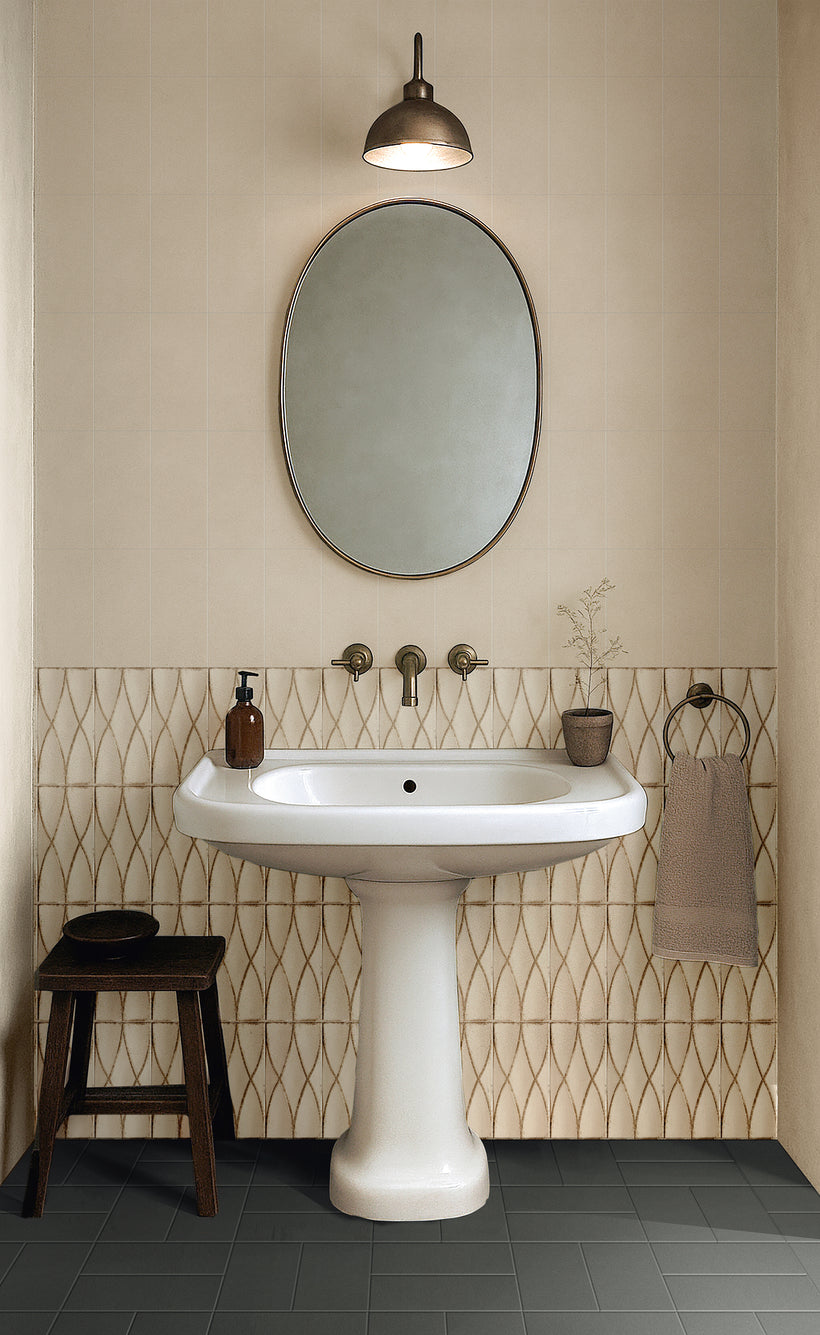 Trixie Weave Fawn Decorative Porcelain Tiles