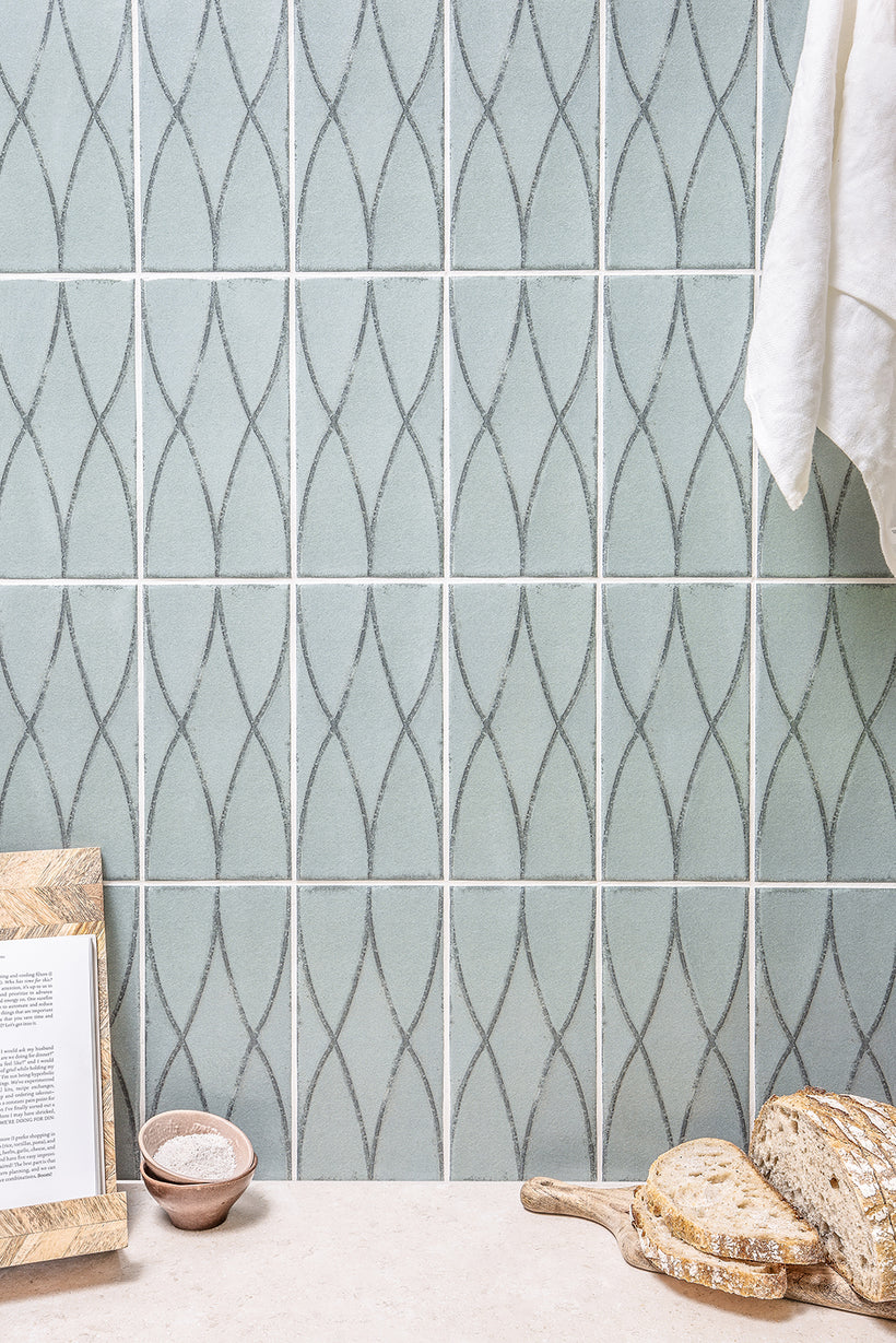 Trixie Weave Sky Decorative Porcelain Tiles