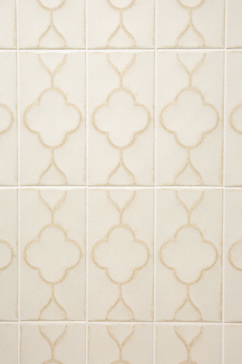 Trixie Clover Vanilla Decorative Porcelain Tiles