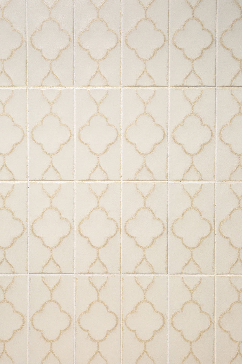 Trixie Clover Vanilla Decorative Porcelain Tiles