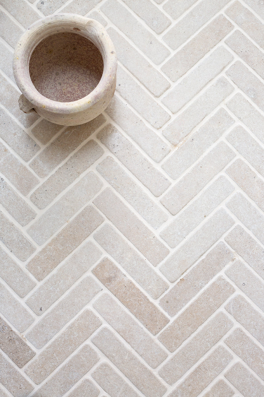 Tuscany Tumbled Herringbone Tiles | Quorn Stone