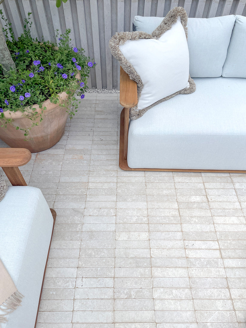 Versailles Softly Aged Herringbone Paving Cobbles