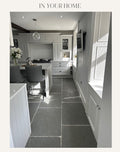 Worn Grey Antiqued Limestone Tiles