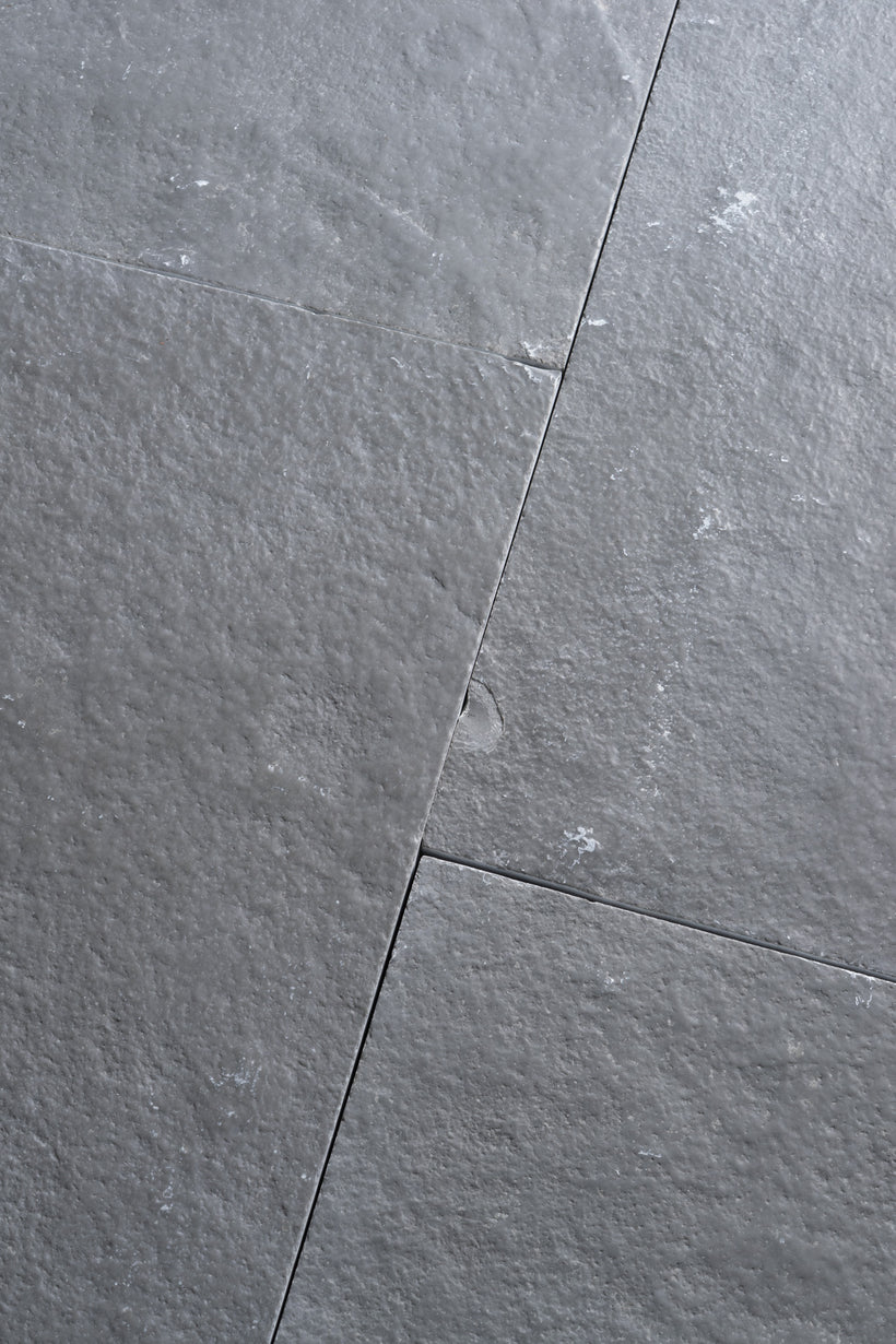 Worn Grey Antiqued Limestone Tiles - Second Selection