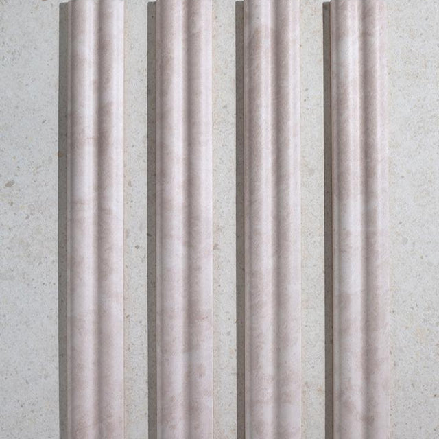 Zanetti Pearl White Marble Effect Fluted Tiles | Quorn Stone