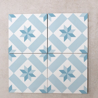 Casablanca Blue Encaustic Tiles