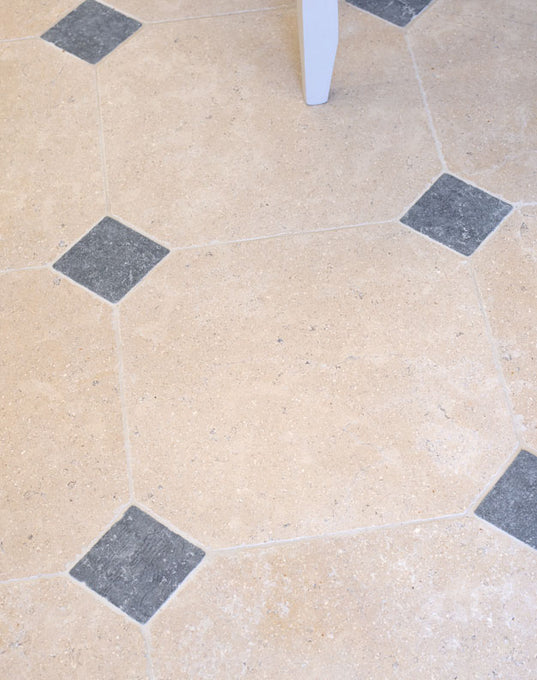 Dijon Manoir Cabochon Tumbled Limestone Tiles
