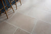 Dorchester Aged White Tumbled Stone Effect Porcelain Floor Close Up