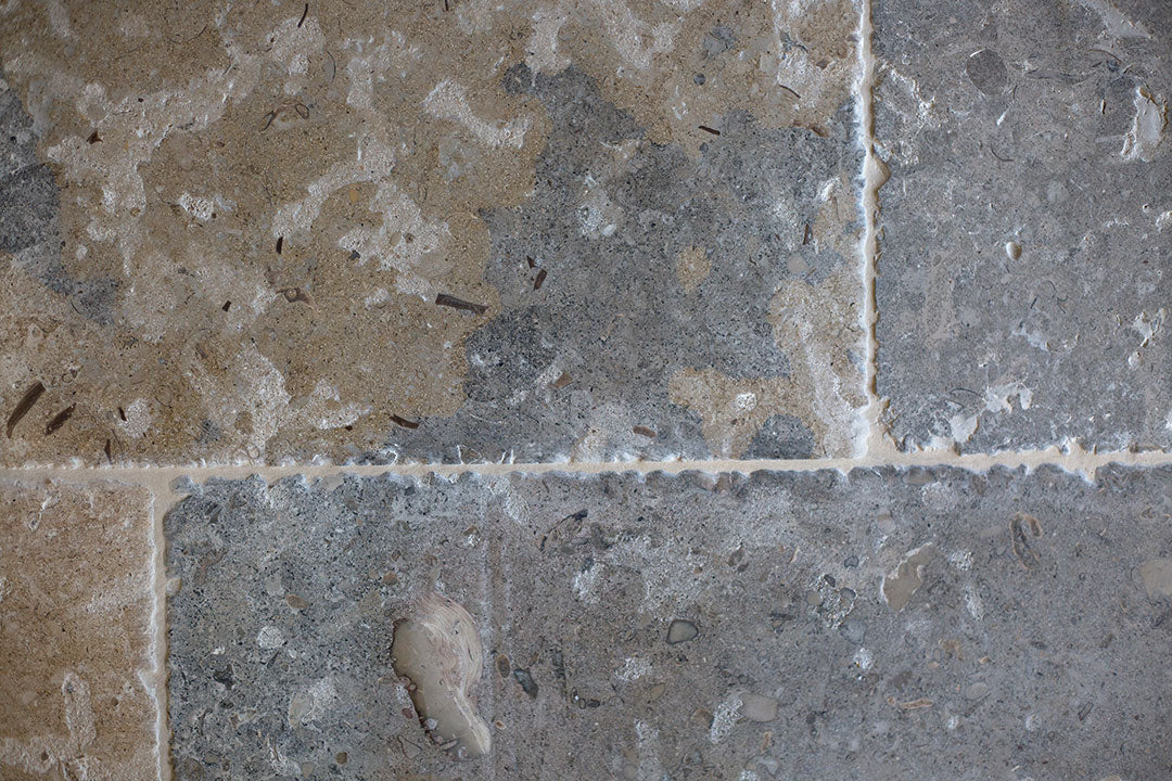 Dordogne Worn Antique French Limestone Tiles