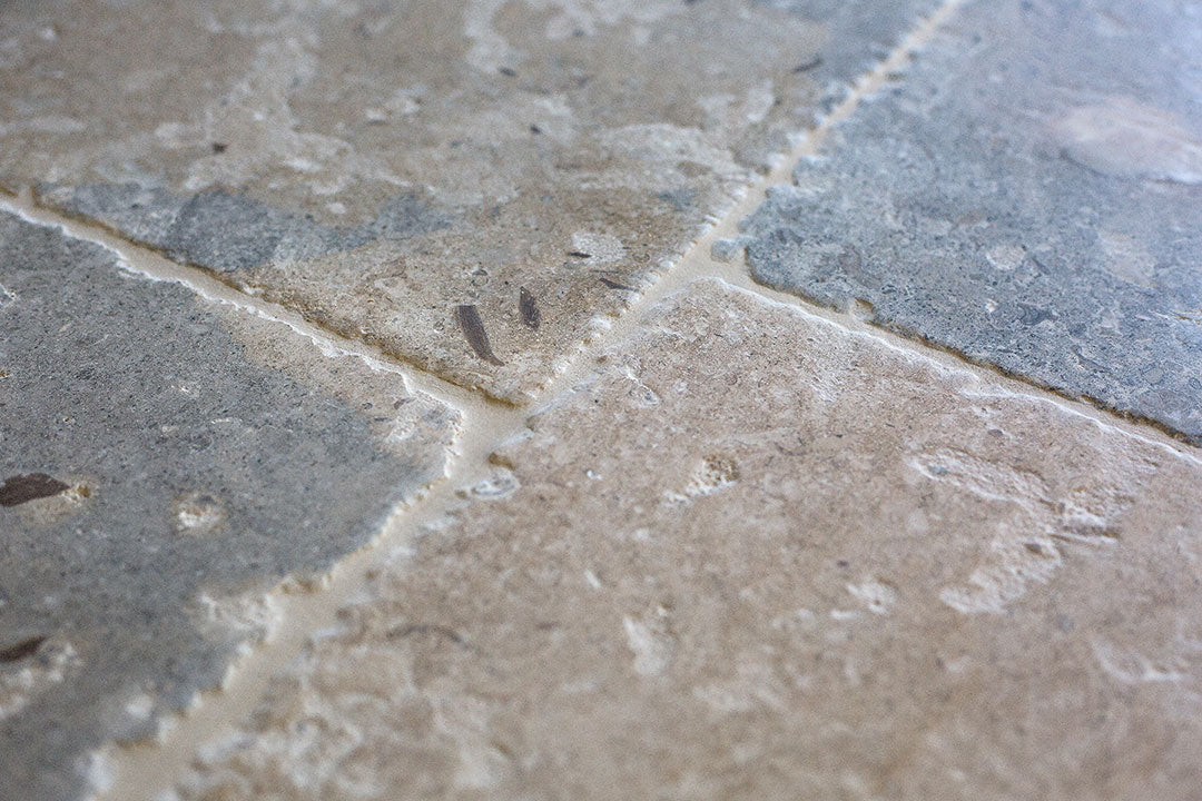 Dordogne Worn Antique French Limestone Tiles