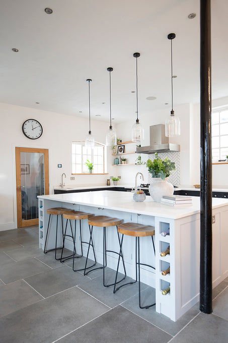 Hampton Grey Limestone Kitchen Flooring
