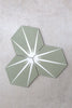 Lily Splash Olive Encaustic Tiles