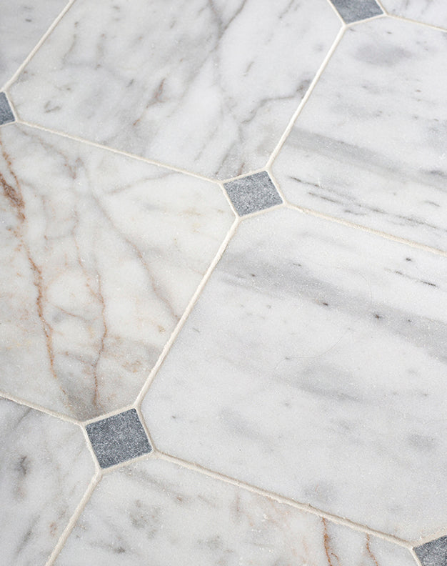 Parisian Manoir Cabochon Marble Tiles