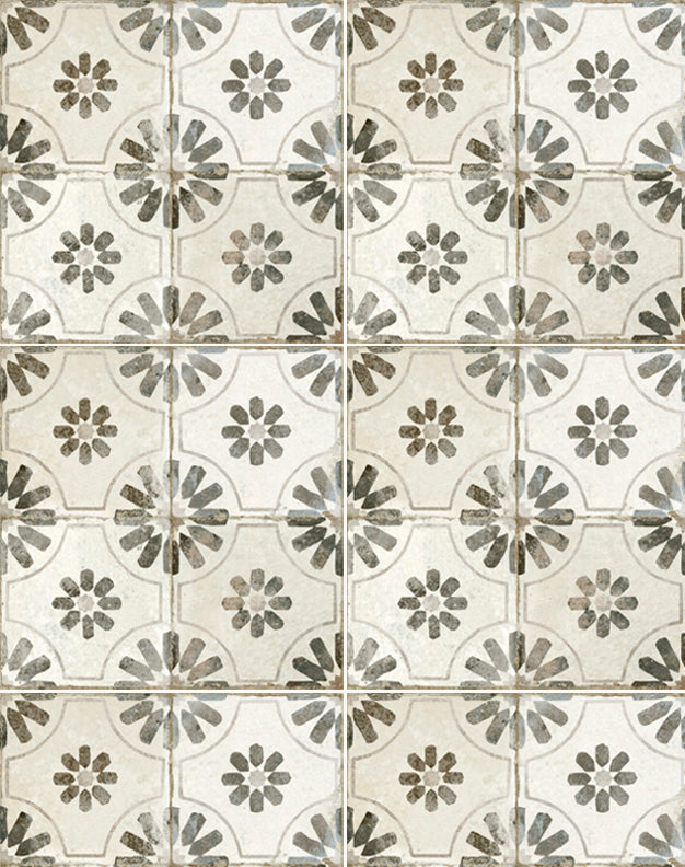 Job Lot 7m2 - Penrose Ebony Patterned Ceramic Tiles