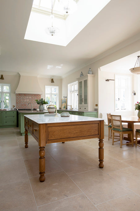 Tuscany Tumbled Limestone Flooring Kitchen