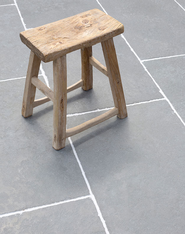 Worn Grey Antiqued Limestone Tiles - Second Selection